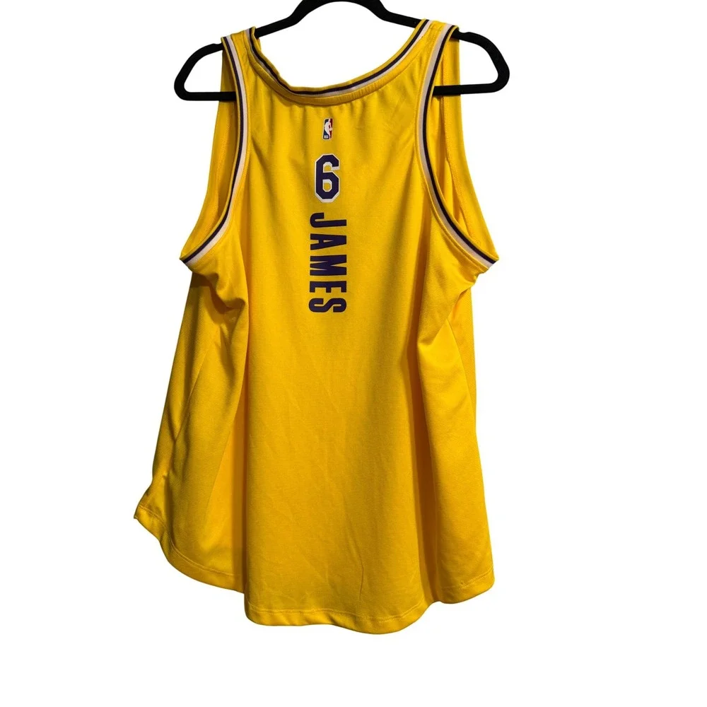 Fanatics LeBron James Los Angeles Lakers Jersey‎ Womens 2XL Gold NBA Number 6